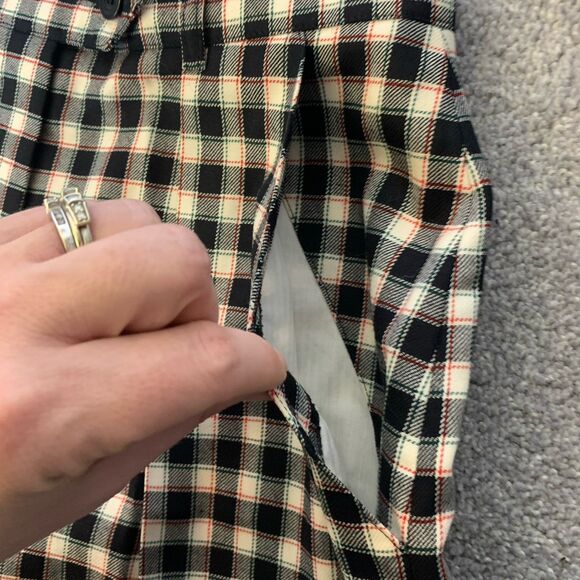 VTG 90s Escada Sport Wool Tartan Plaid Check Shorts Size 34 | US 2 High Waist - Picture 5 of 11